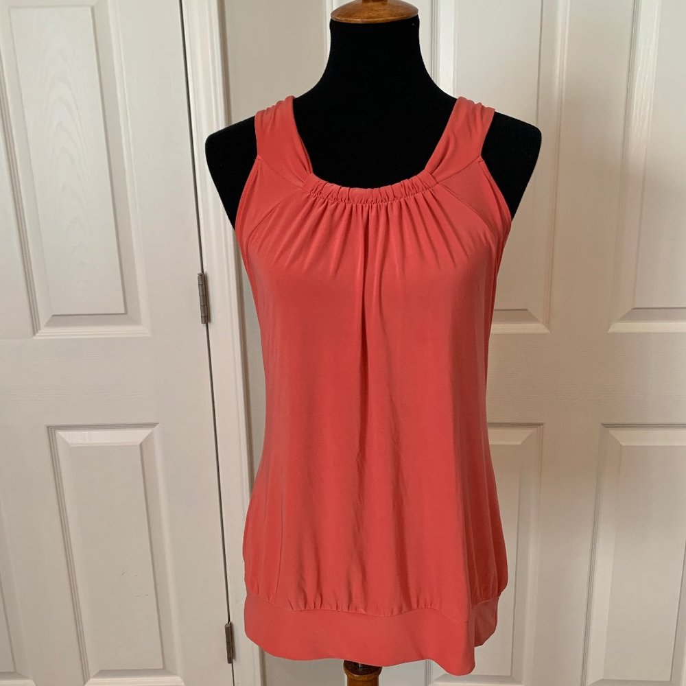 Coral sleeveless top